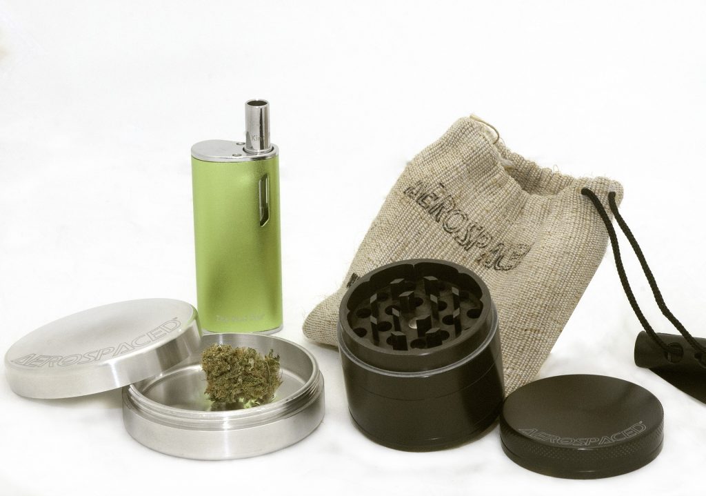 Marijuana Vape with grinder